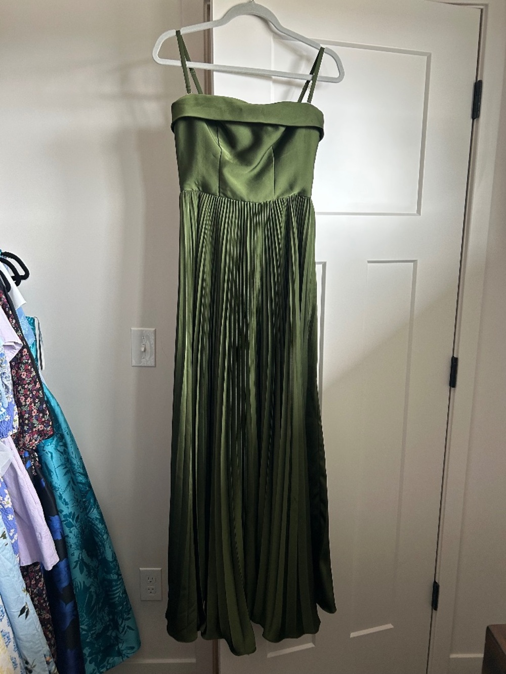 Azazie Mariana Dress and Wrap in Olive